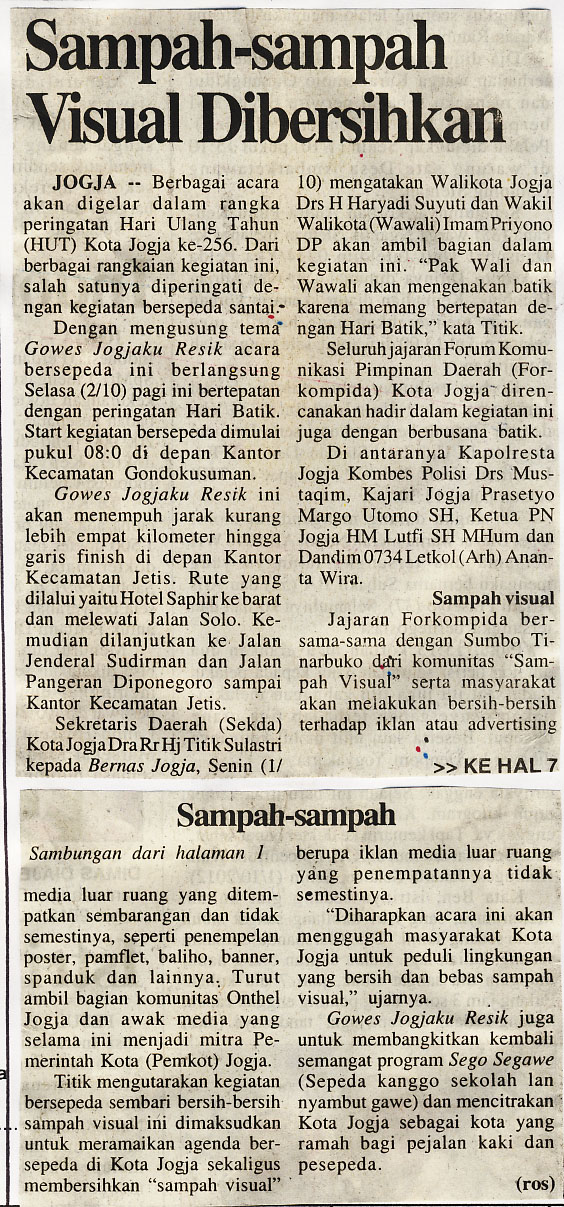 Kliping jogja terbaru